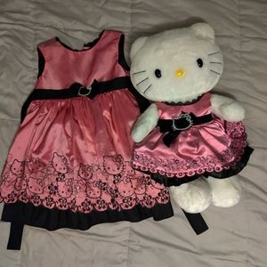3T Hello Kitty Sanrio dress and Hello Kitty match